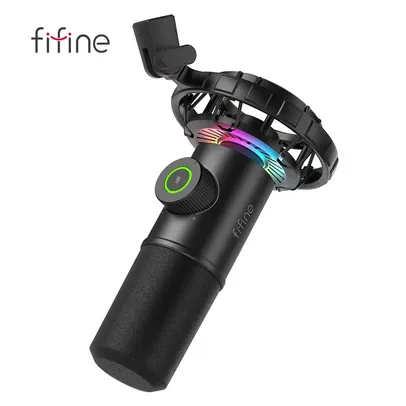 (APP/Moedas 151 ) Microfone Fifine K658 RGB 