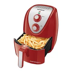 Fritadeira Air Fryer Mondial AFN-50-BI, 5L, 1900W Vermelho/Inox - 110v 