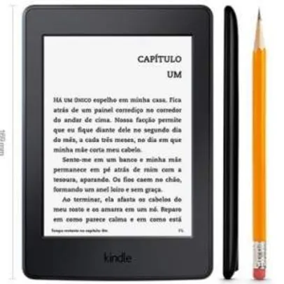 [Ricardo Eletro] Kindle Paperwhite AO0456, Tela 6" de Alta resolução (300 ppi), 4GB, Wi-Fi, Iluminação Embutida, Até 8 semanas de Bateria - Preto
