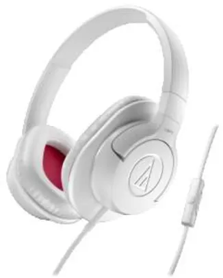 [SARAIVA] Fone de Ouvido Supra-Auricular Audio-Technica Ath-Ax1iswh Branco Com Microfone e Controle de Volume - R$ 141,55