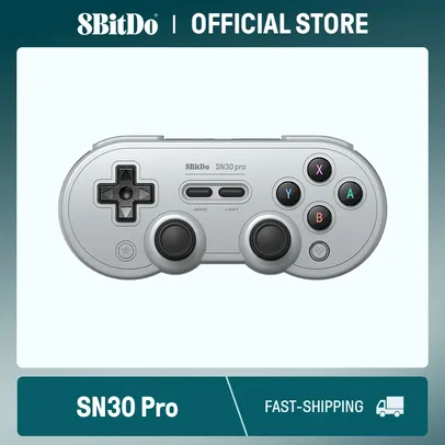 [Taxa inclusa] Controle sem fio 8BitDo SN30 Pro Bluetooth - Para Switch, PC, Android e iPhone