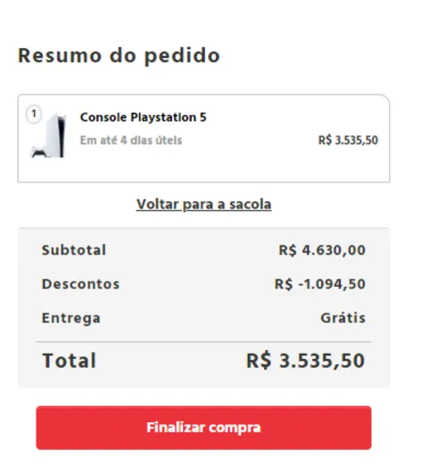 Imagem na descrição da promoção