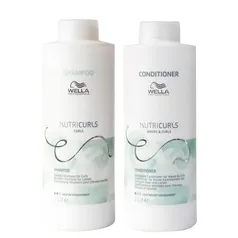 Kit Wella Professionals Nutricurls - Shampoo 1000 ml + Condicionador 1000 ml