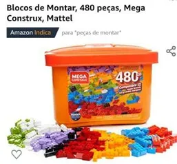 Blocos de Montar 480 peças Mega Construx R$ 120