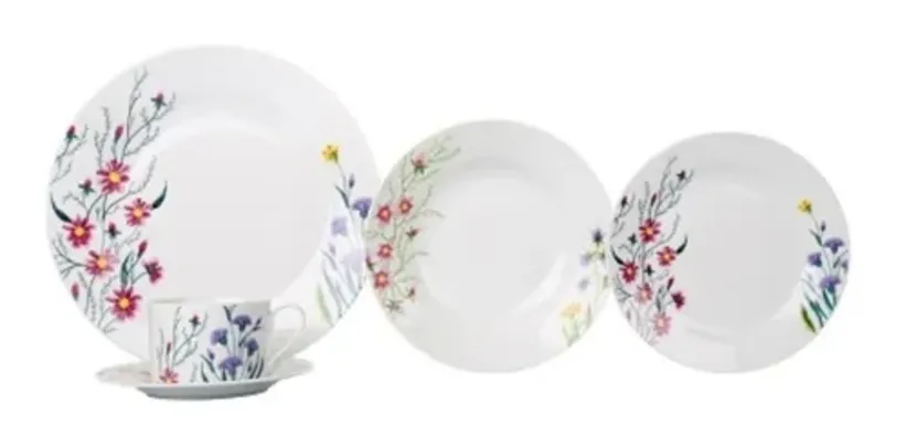 Aparelho Jantar Diana 20 Peças Porcelana Casambiente 