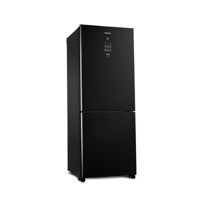 Geladeira / Refrigerador Panasonic Duplex Nr-bb53gv3ba Frost Free 425L Black Glass