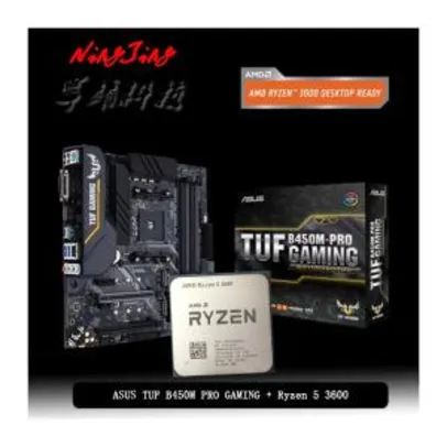 (Aliexpress) Processador Ryzen 5 3600 R5 3600 + Placa Mãe TUF B450 - PRO GAMING | R$ 1.739
