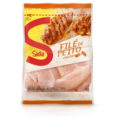 Filé de Frango Peito Congelado Sem Osso Sadia 1KG