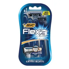 Aparelho De Barbear Bic Flex 3 Com 4 Unidades | R$2