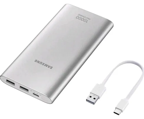 [CLIENTE OURO] Carregador Portátil/Power Bank Samsung 10000mAh | R$84