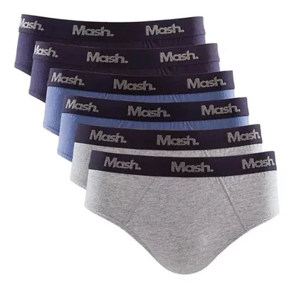 Kit 6 Cuecas Masculino Slip Mash De Algodão Alta Qualidade (tamanho P)