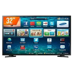 Smart TV LED 32 Polegadas Samsung LH32BETBLGGXZD 2HDMI 1USB Preto Bivolt