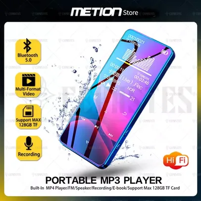 MP3 Player, MP4, HiFi, Sem Perdas 16GB