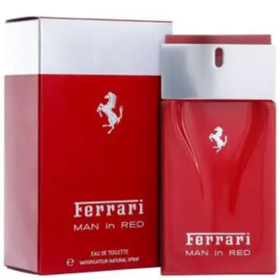 Saindo por R$ 191,92: Perfume Ferrari Man in Red - Scuderia Ferrari - Masculino - Eau de Toilette 100ml | Pelando