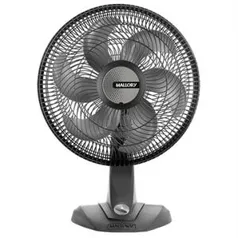 Ventilador de Mesa Mallory Olimpo TS, 40cm, 3 Velocidades Preto/Grafite | R$ 119