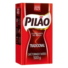 Café Pilão Torrado E Moído Tradicional Vácuo 500g