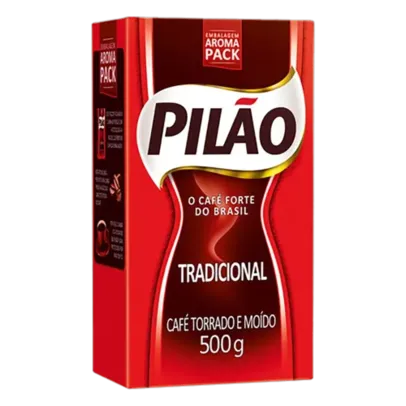 Café Pilão Torrado E Moído Tradicional Vácuo 500g