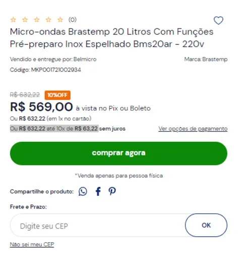 Imagem na descrição da promoção