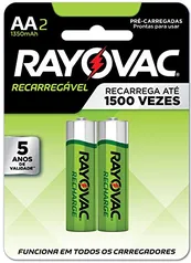 PILHA RECARREGÁVEL ECO AA C/2 1400MAH 55802