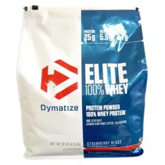 Whey Protein 100% Elite Sabor Morango convertendo o LBS em KG da 4,5KG