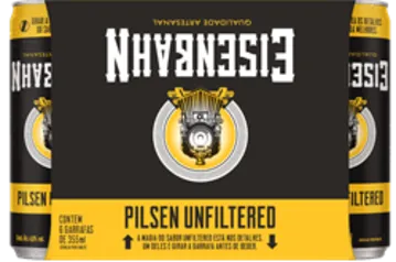 Cerveja Eisenbahn Unfiltered Sleek Pack 12 Latas 350ml Cada