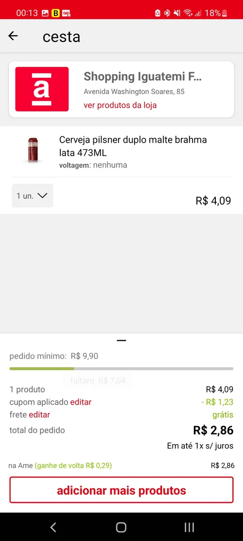 Imagem na descrição da promoção