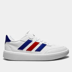 [1ª Compra] Adidas Courtblock Masculino, Azul+Vermelho - Tamanhos 38 ao 44