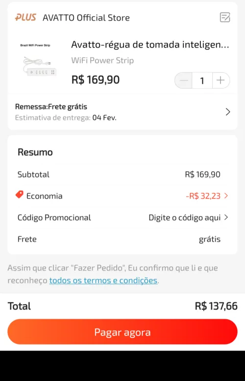 Imagem na descrição da promoção