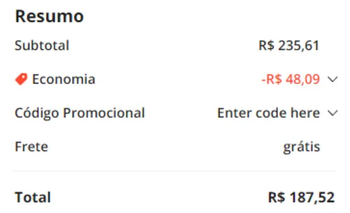 Imagem na descrição da promoção