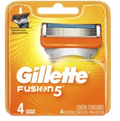 Carga para Aparelho de Barbear Gillette Fusion 5 com 4 unidades | R$41