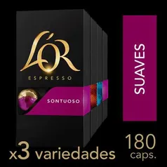 KIT 180 CÁPSULAS CAFÉ L'OR SUAVES | R$ 271