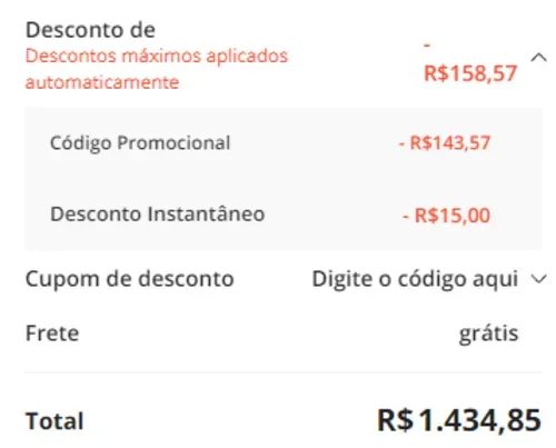 Imagem na descrição da promoção