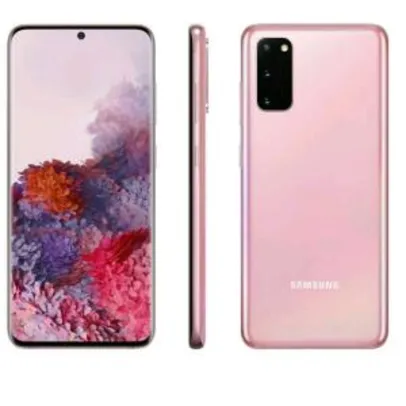 Saindo por R$ 2630: (Cliente Ouro) Samsung Galaxy S20 128GB Cloud Pink 4G - Octa-Core 8GB RAM 6,2'' Cam. Tripla + Selfie 10MP | Pelando