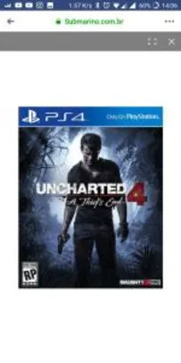 Game - Uncharted 4: A Thief's End - PS4 | R$60