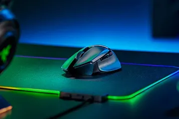 Mouse Gamer Sem Fio Razer Basilisk X Hyperspeed 6 botões 16000DPI, Preto, RZ.MO.BA.05.RT