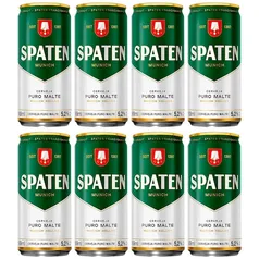 Cerveja Spaten Puro Malte Lata 269ml Pack - 8 unidades