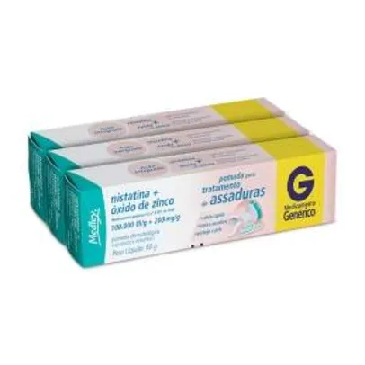 [Netfarma] Kit Pomada para Assaduras Nistatina + Óxido de Zinco - R$40
