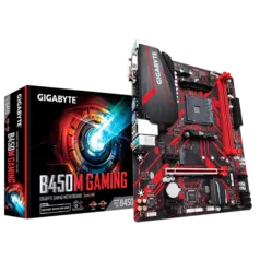 Placa Mae Gigabyte B450m Gaming, Amd Am4, Matx, Ddr4 3600mhz, 2x Dimm