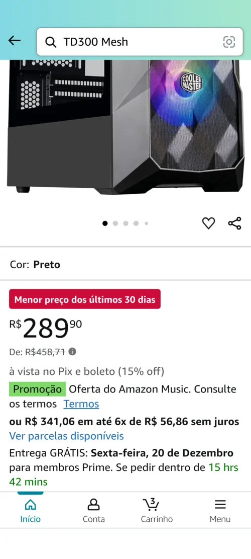 Imagem na descrição da promoção