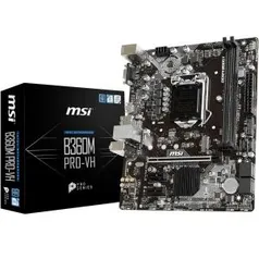 Placa-Mãe MSI B360M Pro-VH, Intel LGA 1151 R$ 330