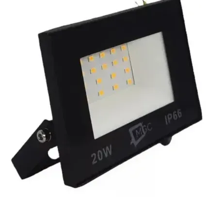 Refletor Led Holofote 20w Luz Quente Amarela Ip66 3000k A Prova De agua IP66 Bivolt 110/220v decoração