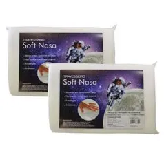 Kit 2 Travesseiro Soft Nasa Antialérgico - R$45