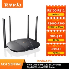 Roteador Tenda AX3000 (RX9 Pro/AX12) Wi Fi 6 Gigabit