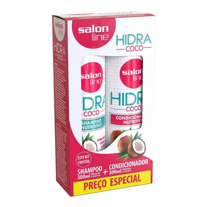 Kit Shampoo e Condicionador Hidra Coco Salon Line 300ml