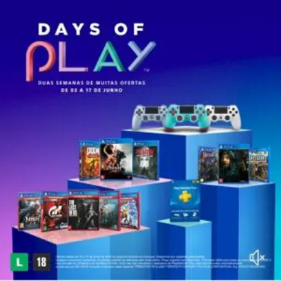 Days of Play 2020 - Playstation 4 (de 3 a 17 de junho)
