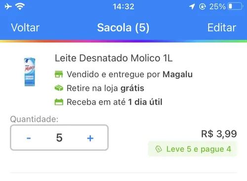 Imagem na descrição da promoção