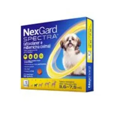 NexGard Spectra Antipulgas e Vermífugo Cães 3,6kg a 7,5kg