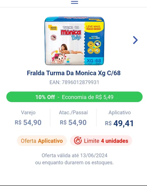 Imagem na descrição da promoção