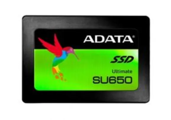 SSD ADATA SU650 120GB 2.5 SATA 6GB/S, ASU650SS-120GT-C - R$168