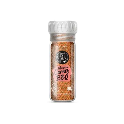 [Rec] Tempero Mix para Carnes (bbq) com Moedor 80g - BR Spices